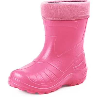 Abbildung von Ladeheid Gummistiefel für Kinder, Größe: 24, Fuchsia/black Schuhe