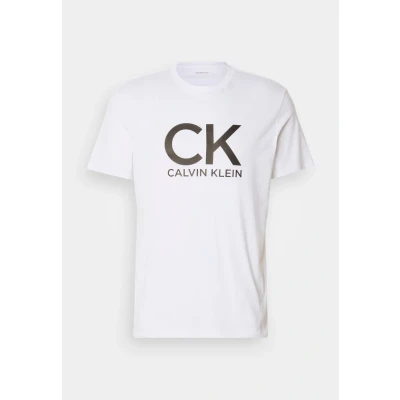 Abbildung von Calvin Klein Jeans Graphic TEE Tshirt print, Herren, Größe: XS, Brilliant white