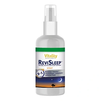 Abbildung von Melatonin Hochdosiert I Spray Vegan &amp; Alkoholfrei mit Baldrian, Melisse, Vitamin B6, B1 ReviSleep Vitality Nutritionals by VitaminExpress