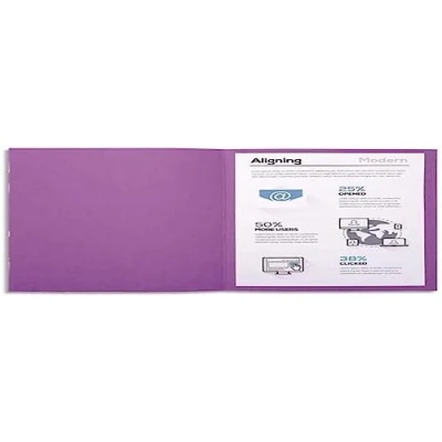 Abbildung von Exacompta 410016E Packung (mit 100 Aktendeckeln Forever, aus Recycling Karton 250 g, DIN A4, 21 x 29,7 cm) violett