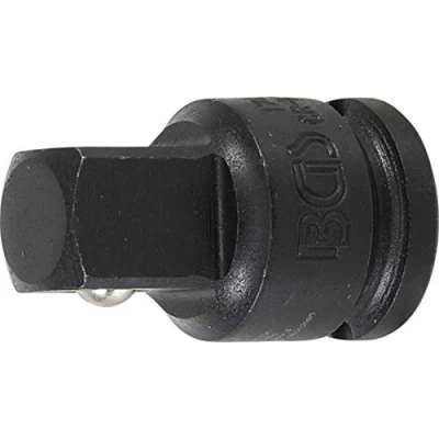 Abbildung von BGS 174 Kraft Steckschlüssel Adapter Innenvierkant 10 mm (3/8&quot;) Außenvierkant 12,5 (1/2&quot;) Reduzierstück, Reduzierung Schlagschrauber