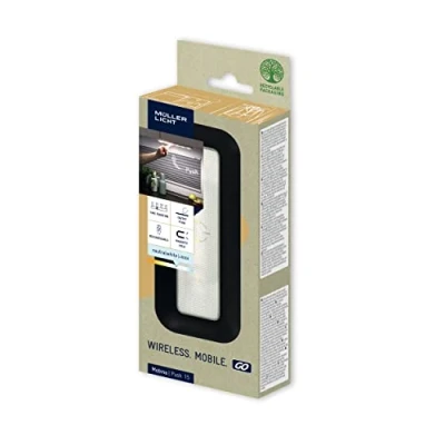 Abbildung von Müller Licht Mobina Push 15 LED Batterieleuchte Orientierunglicht Nachtlicht, 15cm Länge, neutralweiß 4000K, 1.5W, wiederaufladbar per USB, selbstklebend, schwarz