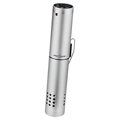 Abbildung von ProfiCook® Sous Vide Garer WIFI 0C 90C Wasserumwälzung 78 l/min. 1000 Watt Automatikprogramme Aluminium Gehäuse LED Multifunktionsdisplay Abschaltautomatik PC SV 1159