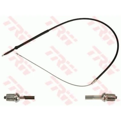 Abbildung von TRW GCH2684 Handbremsseil 1615, 1055 Scheibenbremse AUDI: TT Coupe