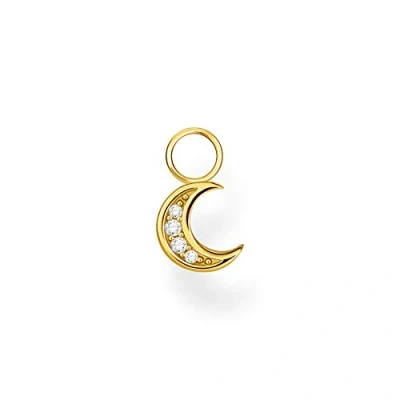 Abbildung von Thomas Sabo Einzel Ohrring Anhänger Mond gold vergoldetes Silber EP003 414 14