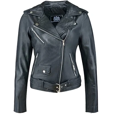 Abbildung von URBAN LEATHER Damen Ur 133 Jacke biker Perfecto Ladies, Schwarz, XL EU