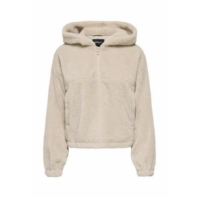 Abbildung von ONLY Fleecejacke »ONLSIENA TEDDY ANORAK LIFE CC OTW«, mit Kapuze
