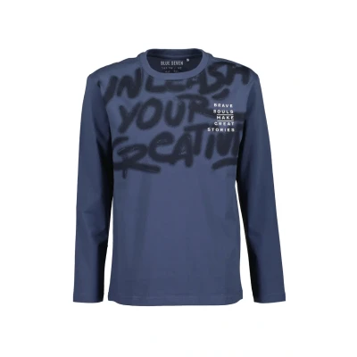 Abbildung von Blue Seven Langarm Langarmshirt, Herren, Größe: 140, Blau