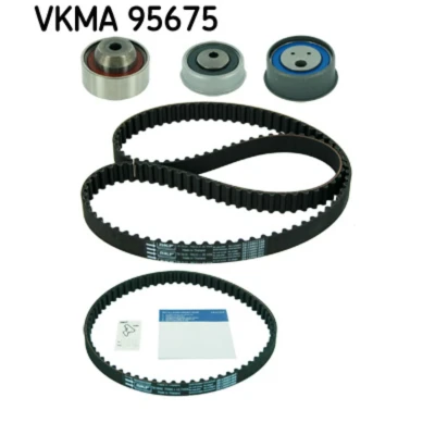 Abbildung von SKF VKMA 95675 Zahnriemensatz 65 mit abgerundetem Zahnprofil MITSUBISHI: Grandis, Lancer 7 Limousine