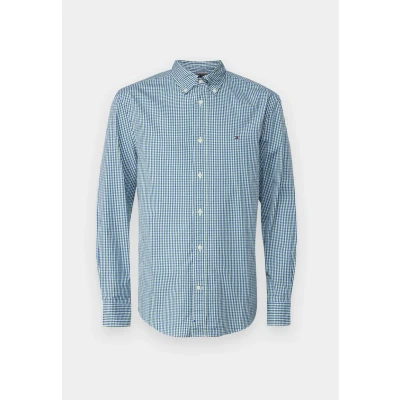 Abbildung von Tommy Hilfiger FLEX Gingham Shirt Hemd, Herren, Größe: XS, Nouveau green