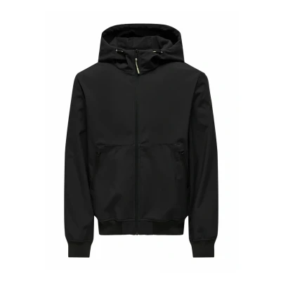 Abbildung von Only &amp; Sons Onsbowie Übergangsjacke, Herren, Größe: Large, Black