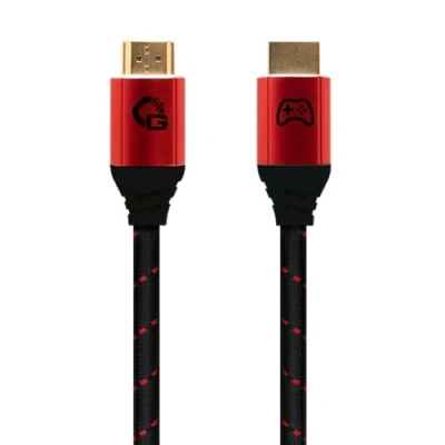 Abbildung von OEHLBACH GAMING New Game Red 2 Meter HDMI 2.1b Kabel Ultra High Speed zertifiziert, 8K@60Hz, eARC, ALLM, VRR, DSC kompatibel mit PS5, Xbox Series X/S, Nintendo Switch, PC Schwarz 1 Stück