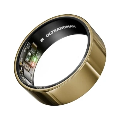 Abbildung von ULTRAHUMAN Ring AIR Kein App Abonnement Smart Size First mit Größenkit Verfolgen Sie Schlaf, Workouts, Herzfrequenz, HRV Bis zu 6 Tage Akkulaufzeit (Größe 7)