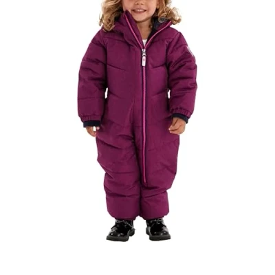 Abbildung von Killtec Skioverall Kinder Twinkly MNS ONPC B Overall in Daunenoptik Schneeanzug mit Kapuze Winteranzug flauschigem Innenfutter, orchidee, 110/116