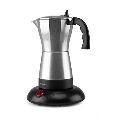 Abbildung von Orbegozo KFE 660 Italienische Kaffeemaschine, 3 6 Tassen (300 ml), automatische Abschaltung, Basis bleibt kalt, warmer Kaffee bis zu 30 Minuten, 480 W