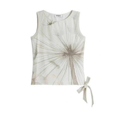 Abbildung von Desigual Dandelion TIE Top, Damen, Größe: Medium, White