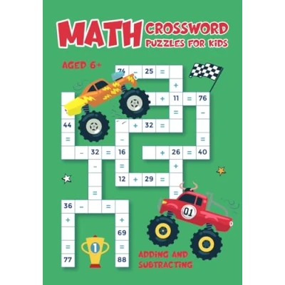 Abbildung von Math Criss Cross Adding and Subtracting Activity Books for Kids: Crossword Puzzles Kids Aged 6+