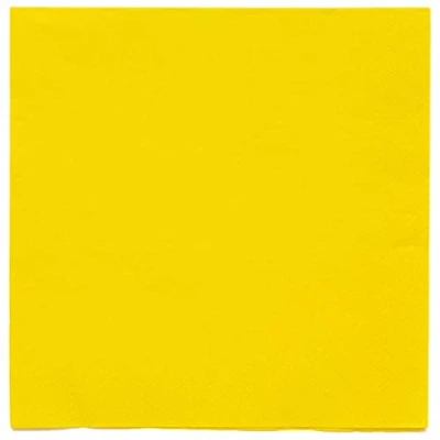 Abbildung von Amscan 9915402 205 Butterblumen Gelb, umweltfreundlich, kompostierbare Lunch Servietten, 20 Stück