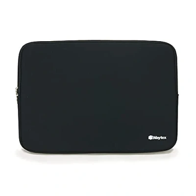 Abbildung von WAYTEX 71003 Schutzhülle für Laptop 15,6 Zoll, weiches Neopren, Schwarz