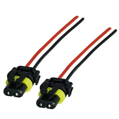Abbildung von L &amp; P Car Design 2x HB4 Lampen Stecker Fassung Sockel Lampenfassung Lampensockel Lampenstecker P22d 9006 mit Kabel für Glühlampen Glühbirnen