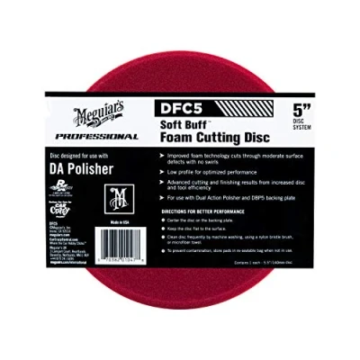 Abbildung von Meguiar&#039;s DFC5 Soft Buff DA Foam Cutting Disc Polierpad, Härtegrad: hart, 5&#039;&#039;