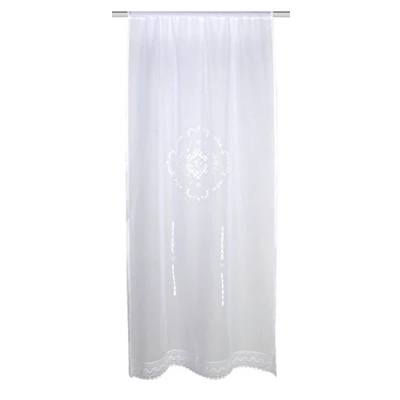 Abbildung von Home fashion TÜRBEHANG LEINENSTRUKTUR Bestickt, Stoff, weiß, 180 x 60 cm