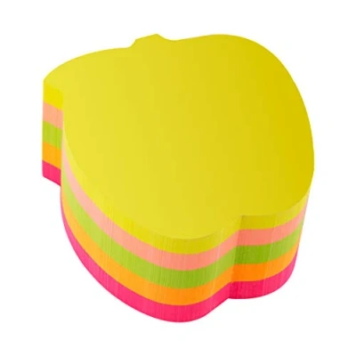 Abbildung von D.RECT 110514 Haftnotizwürfel Super Sticky Notes Selbstklebende Haftnotizzettel in 70x70mm 400 Blatt Apfel Neon