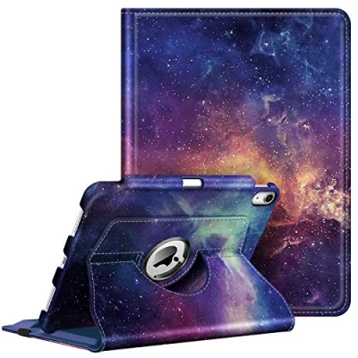 Abbildung von Fintie Hülle für iPad Air 11 Zoll 2024, 5. Generation 2022 / 4 2020 10.9 mit Pencil Halter 360 Grad verstellbare Schutzhülle Cover Standfunktion, Die Galaxie