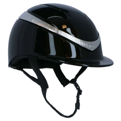 Abbildung von CO Reithelm Halo Luxe Schwarz/Platinum Gloss M (56 58cm)
