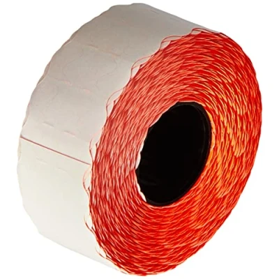 Abbildung von AVERY Zweckform RPLP1226 Preisauszeichner Etiketten (15.000 Stück, 1 zeilig, 12 x 26 mm) 10 Rollen rot