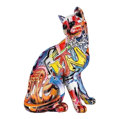Abbildung von Casablanca Figuren Deko Katze Pop Art Katzen Geschenke Skulptur Höhe 29 cm Breite 21