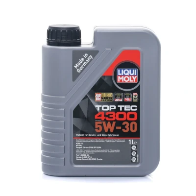 Abbildung von Liqui Moly Top Tec 4300 5W 30 1l Motoröl 2323 MERCEDES BENZ: C Class Saloon, SUBARU: Impreza III Hatchback
