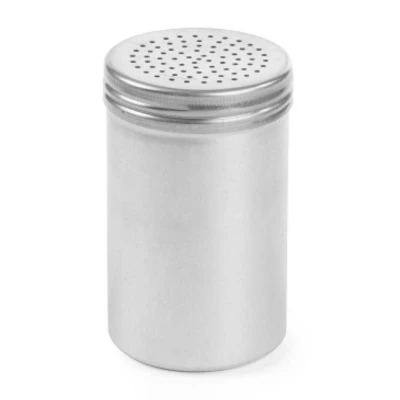 Abbildung von HENDI Pfefferstreuer Aluminium Ø 6,5 x 10,5 cm mit Schraubkappe rund, Gewürzstreuer Alu