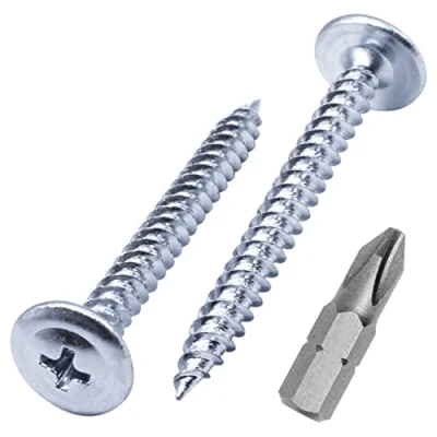 Abbildung von Marcopol Stück) verzinkter Stahl 4, 2 x 38 mm Holzschrauben, Metallschrauben, Kreuzschlitz modifizierter Halsspannkopf, selbstschneidend, , mm), silber