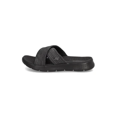 Abbildung von Skechers Damen GO Walk Flex Impressed Schiebe Sandalen, Black, 38 EU