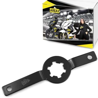 Abbildung von Area1 Variomatik Blockierwerkzeug Haltewerkzeug für Motorroller mit 50ccm 2T Motor. Kompatibel Aerox Neos Jog Nitro Ovetto Mach G Booster Italjet Macal