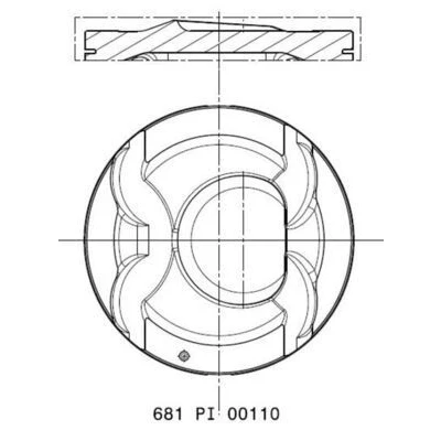 Abbildung von Kolben MAHLE 681 PI 00110 000