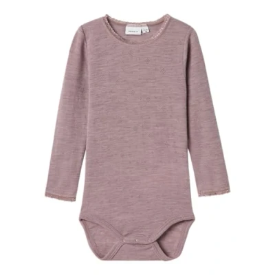 Abbildung von Name it Nmfwang Needle Solid Body für Kinder, Größe: 92, Purple dove