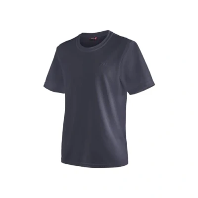 Abbildung von Maier Sports Walter, Herren T Shirt, Funktionsshirt mit Rundhals für Wandern und Freizeit, dryprotec Technologie, Atmungsaktiv, NFC Chip einfaches Recycling, Dunkelblau, XL