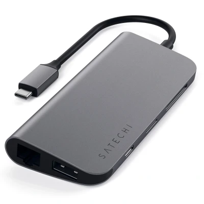 Abbildung von Satechi USB C Multimedia Adapter grau ST TCMM8PAM