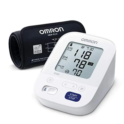Abbildung von OMRON X3 Comfort Automatisches Oberarm Blutdruckmessgerät Gut&quot; Stiftung Warentest 09/20, klinisch validiert auch für Diabetiker &amp; Schwangere 22 42cm Intelli Wrap Manschette sichere Anwendung