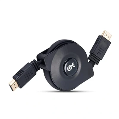 Abbildung von Cable Matters 8K 60Hz / 4K 120Hz einziehbares HDMI Kabel mit HDR Unterstützung 1 m