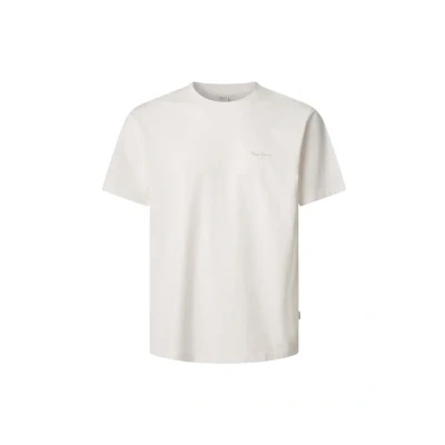 Abbildung von Pepe Jeans Jacko Tshirt basic, Herren, Größe: XS, Off white