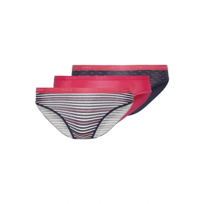Abbildung von DIM Pocket Brief 3 PACK Slip, Damen, Größe: 34/36, Pink/dark blue/dark blue