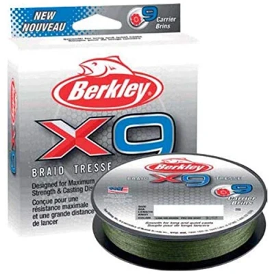Abbildung von Berkley X9 Braid 150m 0,40mm Low Vis Green Geflochtene Schnur