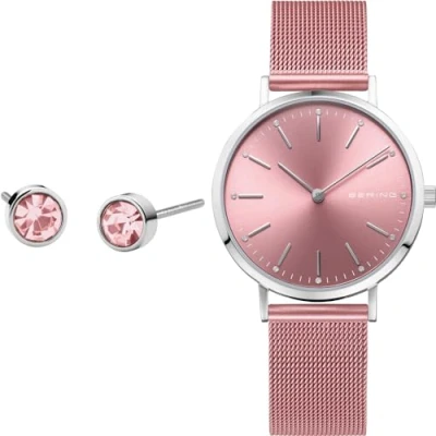 Abbildung von BERING Damen Uhr Quarz Movement Charity Collection mit Edelstahl und Saphirglas 14134 999 GWP