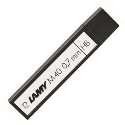 Abbildung von LAMY M 40 Mine 811 Druckbleistift in Schreibfarbe schwarz und Minenhärte HB (12 Stück) Strichbreite 0,7 mm