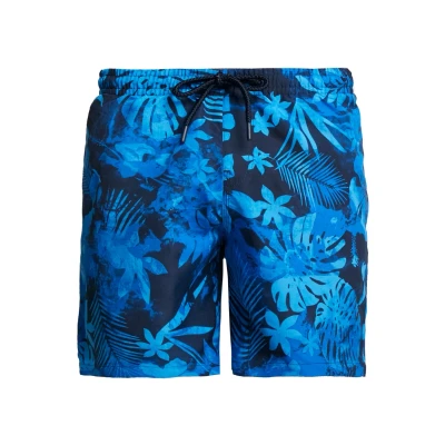Abbildung von Urban Classics Pattern SWIM Shorts Badeshorts, Herren, Größe: Large, Black