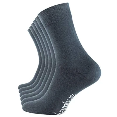 Abbildung von Vincent Creation 6 Paar Bambus Socken, Unisex Bambussocken für Damen und Herren, Handgekettelte Spitze (43 46, Stargazer)