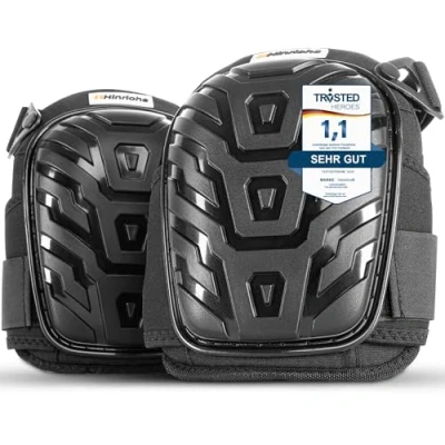 Abbildung von Hinrichs Knieschoner Knieschützer Arbeit Arbeiten Fliesenleger verstellbarer Knieschutz für Handwerker, Bodenleger, Gartenarbeit Protector Kniepolster Knee Pads